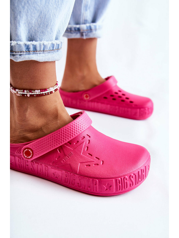 BIG STAR SHOES Дамски чехли Big Star Ярки крокс