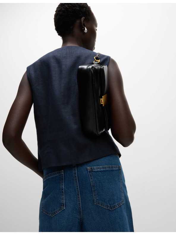 Marks & Spencer Ленен елек с връзване отпред Marks & Spencer