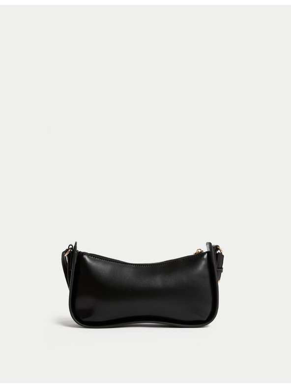 Marks & Spencer Чанта тип бегет от гладка изкуствена кожа Marks & Spencer черен