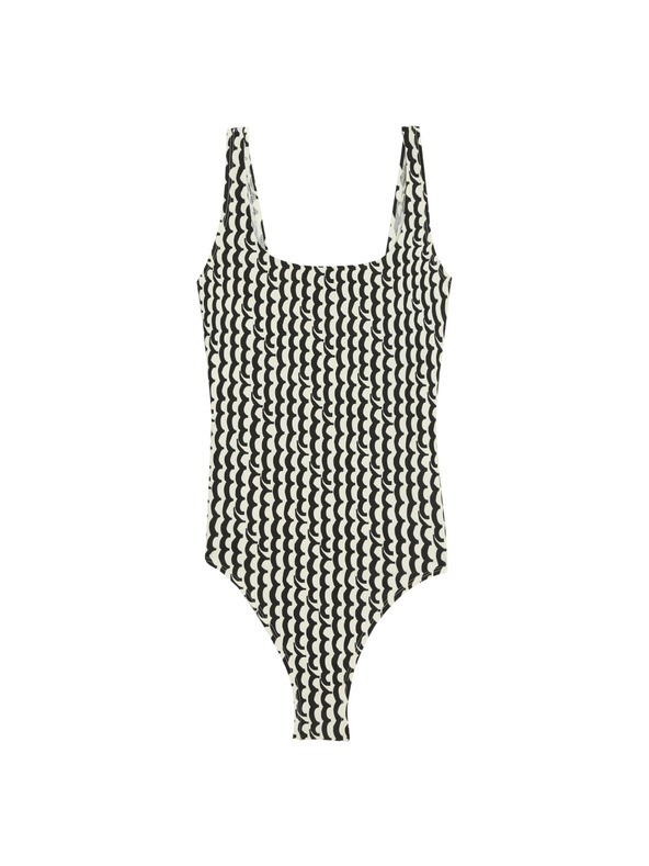 Marks & Spencer Бански с овално деколте и щампа Marks & Spencer