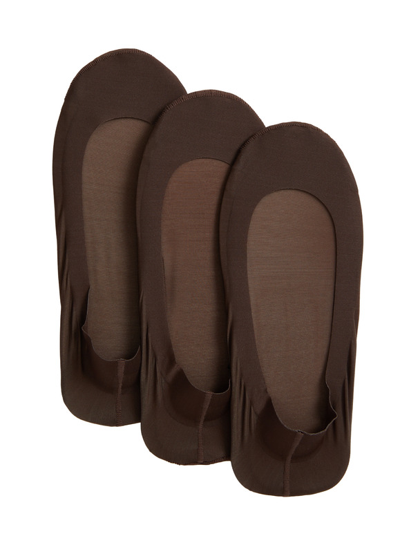 Marks & Spencer 3 броя ниски чорапи Marks & Spencer кафяво