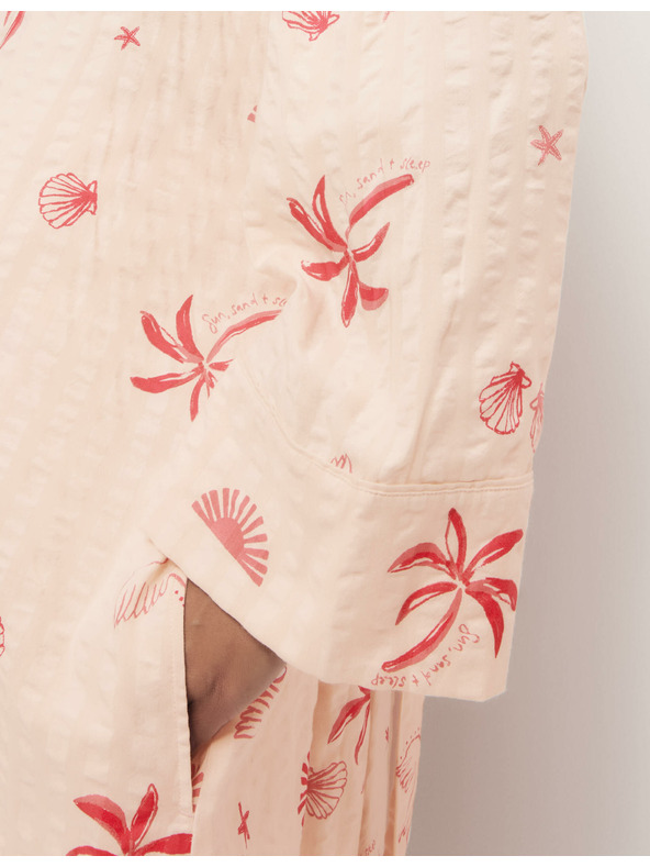 Marks & Spencer Мачкан халат с висок дял памук Marks & Spencer розово