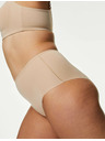 Marks & Spencer Шорти Flexfit™ без видими шевове с висока талия, 3 бр. Marks & Spencer в бежово