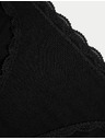 Marks & Spencer Памучни дантелени бикини, 3 бр. Marks & Spencer в черно