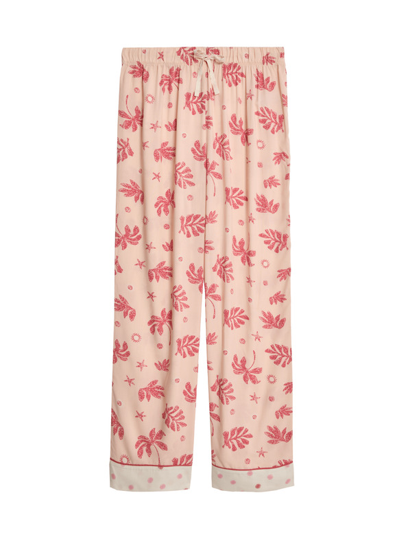 Marks & Spencer Пижамени панталони с принт Marks & Spencer розова