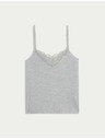 Marks & Spencer Ками пижамен топ с дантелен детайл Marks & Spencer сива