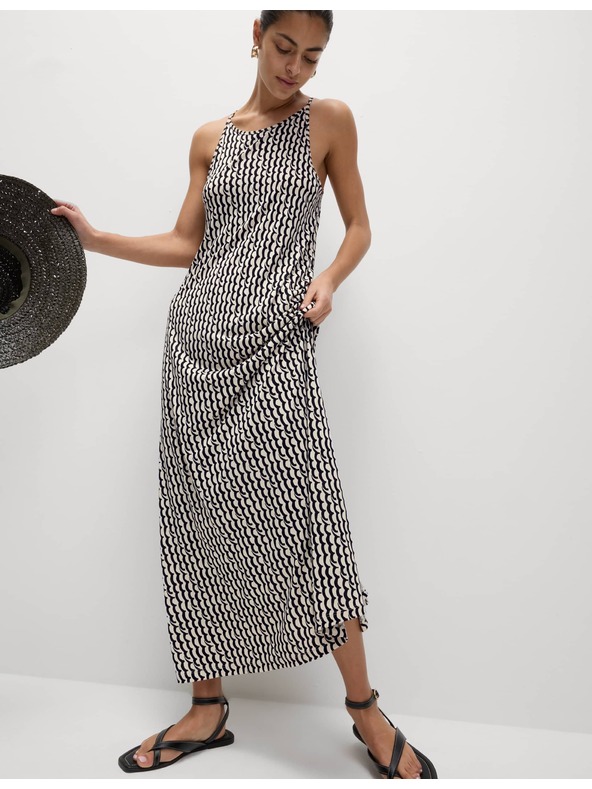 Marks & Spencer Трикотажни плажни миди рокли с принт Marks & Spencer