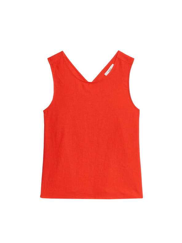 Marks & Spencer Топ с кръстосване отзад и висок процент лен Marks & Spencer