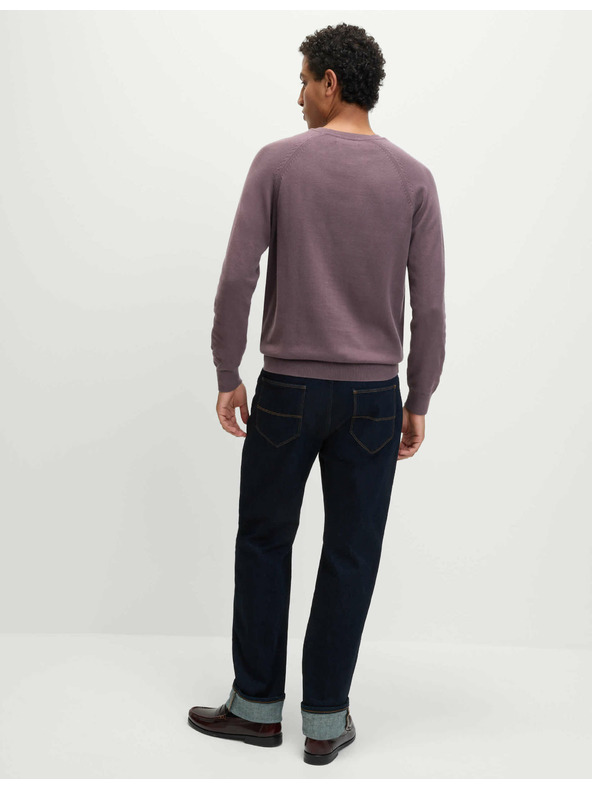 Marks & Spencer Пуловер от чист памук, с деколте към врата Marks & Spencer лилава