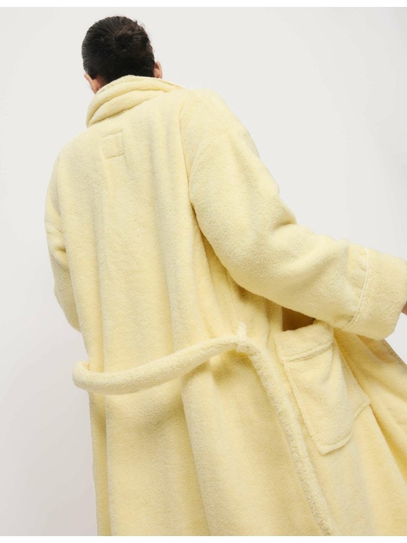 Marks & Spencer Фротиран халат от чист памук Marks & Spencer жълто