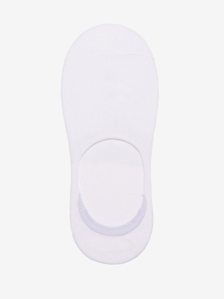 Ombre Clothing Комплект от три броя бели мъжки чорапи с прилепнали крачоли Ombre Clothing