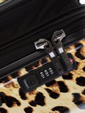 Heys Черно-кафяв пътнически куфар с шарка Heys Brown Leopard L