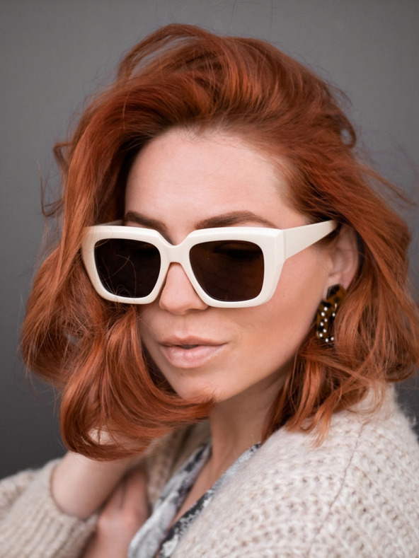 VEYREY VeyRey Квадратни слънчеви очила Solbrit кафяви