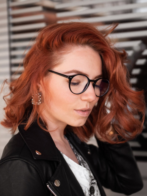 VEYREY VeyRey Очила за блокиране на синя светлина Овални Justyn Black