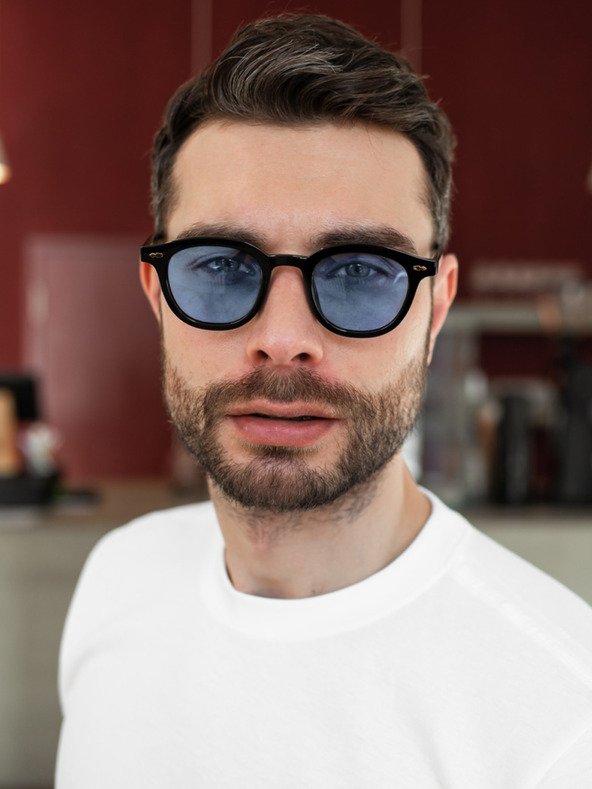 VEYREY VeyRey Слънчеви очила Oval Doris Сини очила