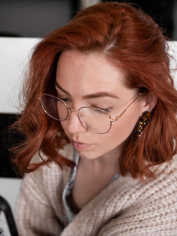 VEYREY VeyRey Очила за блокиране на синята светлина Oval Petronell Black Gold