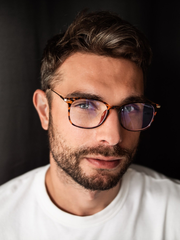 VEYREY VeyRey Очила за блокиране на синята светлина квадратни Orvar кафяви