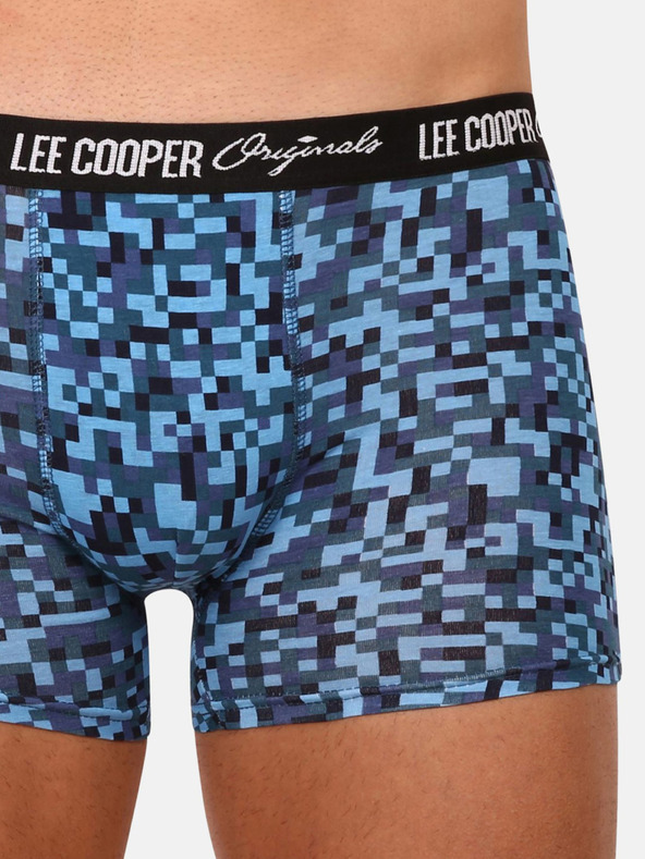 Lee Cooper Комплект от три мъжки боксерки в синьо, лилаво и червено на Lee Cooper