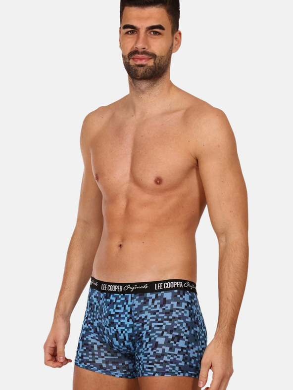 Lee Cooper Комплект от три мъжки боксерки в синьо, лилаво и червено на Lee Cooper