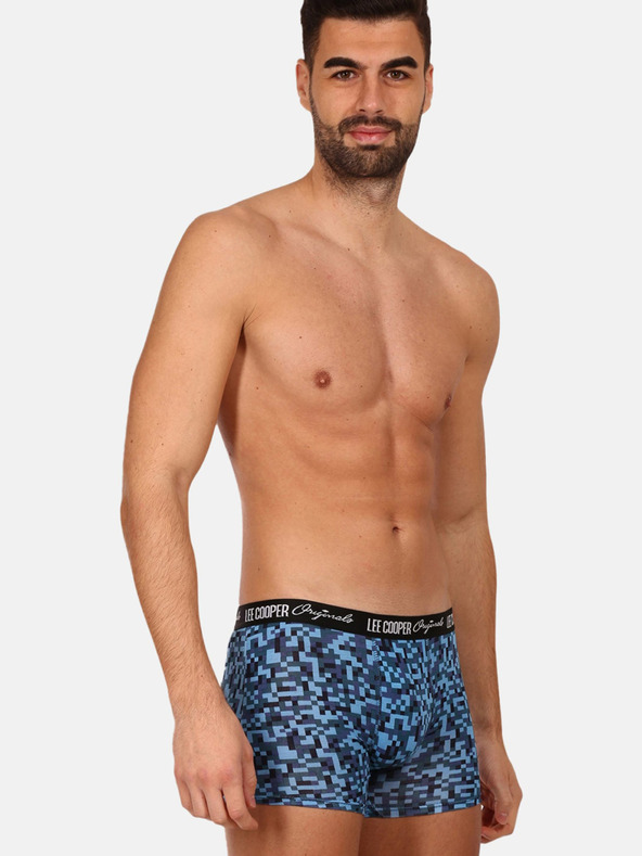Lee Cooper Комплект от три мъжки боксерки в синьо, лилаво и червено на Lee Cooper