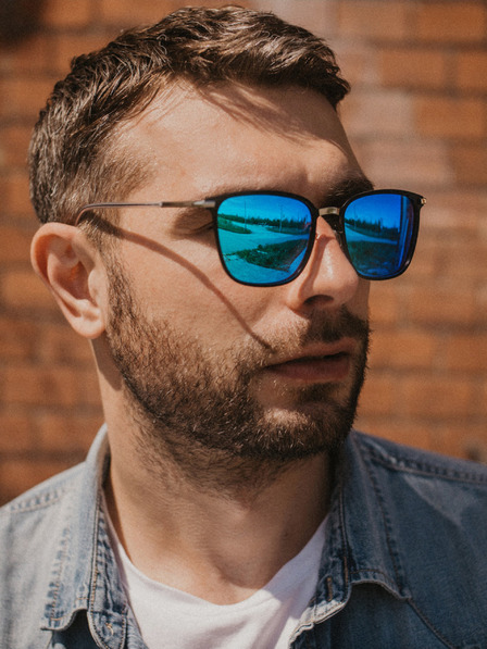 VEYREY Сребърни унисекс поляризирани слънчеви очила Veyrey Tickles