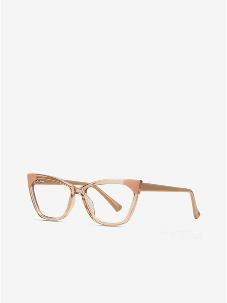 VEYREY Бежови дамски слънчеви очила за блокиране на синята светлина VeyRey Sarande