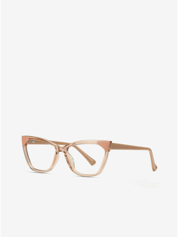 VEYREY Бежови дамски слънчеви очила за блокиране на синята светлина VeyRey Sarande