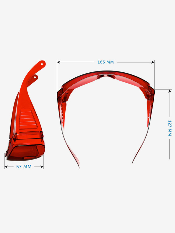 VEYREY Червени унисекс очила за сън VeyRey Edera