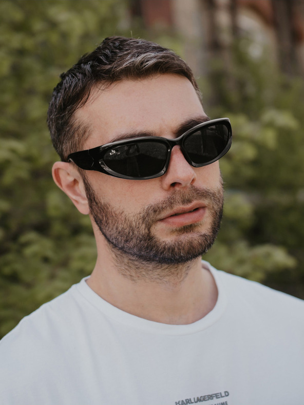 VEYREY Черни унисекс спортни слънчеви очила VeyRey Steampunk Yolzalgil