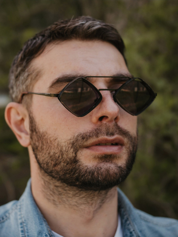 VEYREY Черни унисекс слънчеви очила VeyRey Aeltimpion