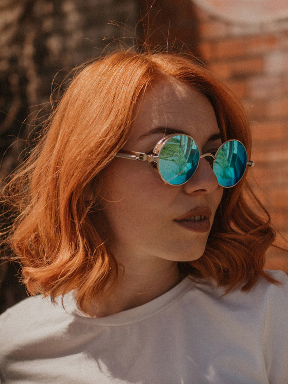 VEYREY Сребърни унисекс слънчеви очила VeyRey Emphunnyial