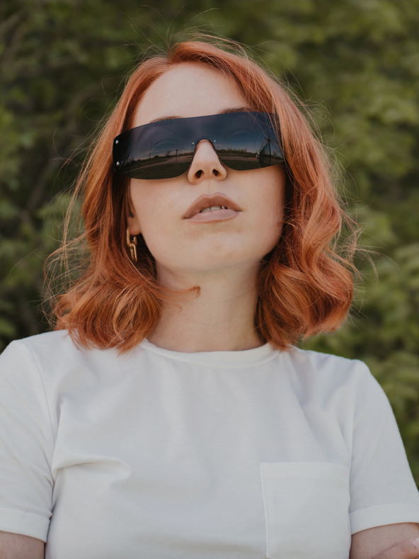 VEYREY Черни унисекс слънчеви очила VeyRey Binneon