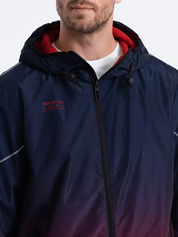 Ombre Clothing Червено-синьо мъжко спортно яке от Ombre Clothing