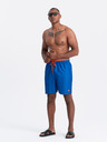 Ombre Clothing Син мъжки бански с ребра Ombre Clothing
