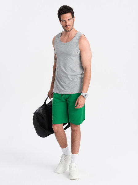 Ombre Clothing Сива мъжка памучна основна потник Ombre Clothing