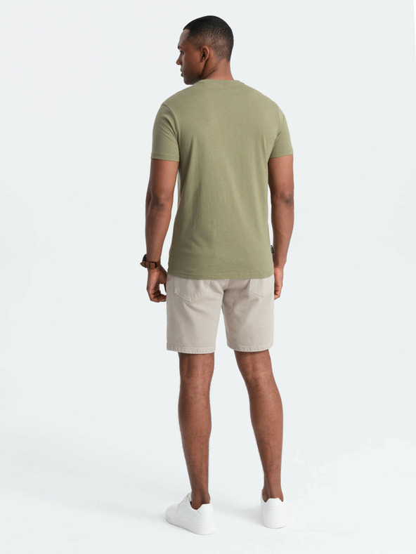 Ombre Clothing Зелена мъжка риза с щампа Ombre Clothing