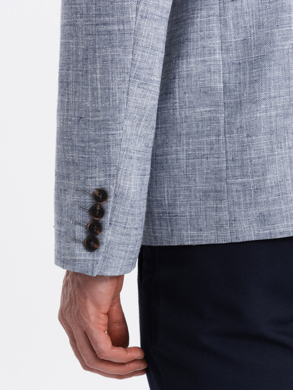 Ombre Clothing Светлосин мъжки блейзър Ombre Clothing