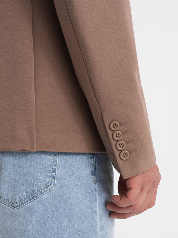 Ombre Clothing Бежов мъжки блейзър с джобове Ombre Clothing