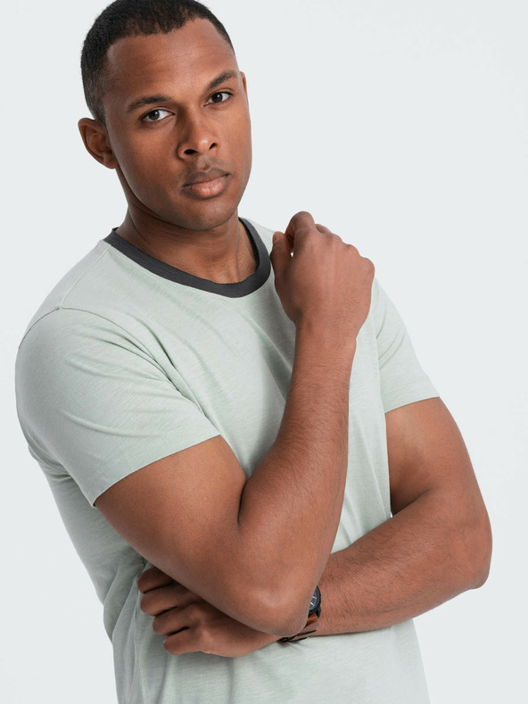 Ombre Clothing Сива мъжка тениска Ombre Облекло