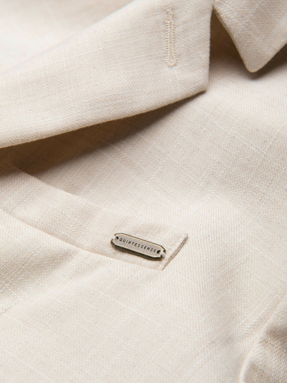 Ombre Clothing Кремав мъжки блейзър Ombre Clothing