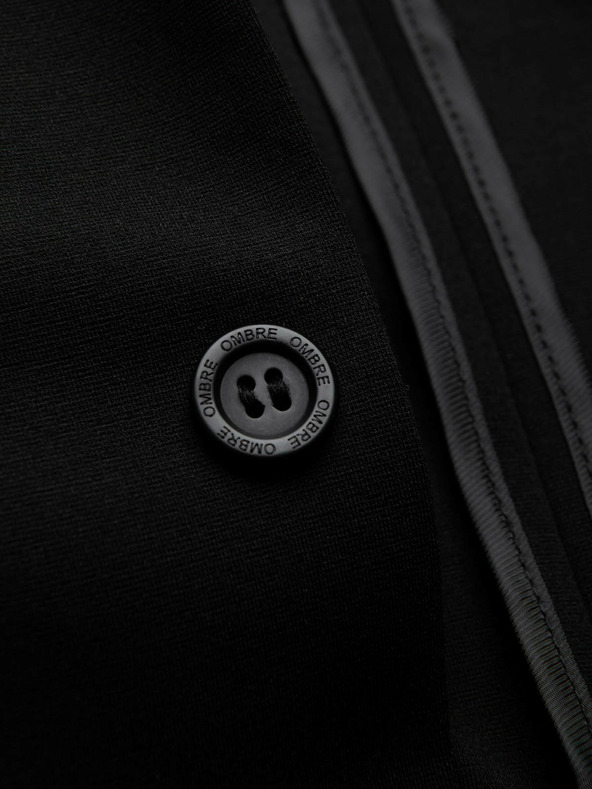Ombre Clothing Черен мъжки блейзър с джобове Ombre Clothing