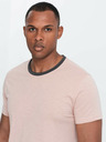 Ombre Clothing Розова мъжка тениска Ombre Clothing