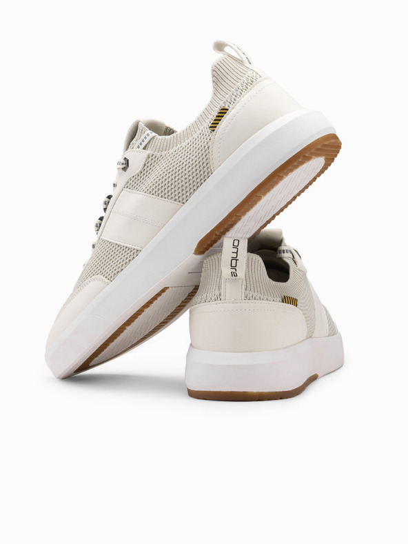 Ombre Clothing Бежови мъжки маратонки с прилепнали крачоли Ombre Clothing