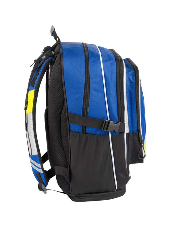 BAAGL  Синя училищна раница кубичен неон Baagl