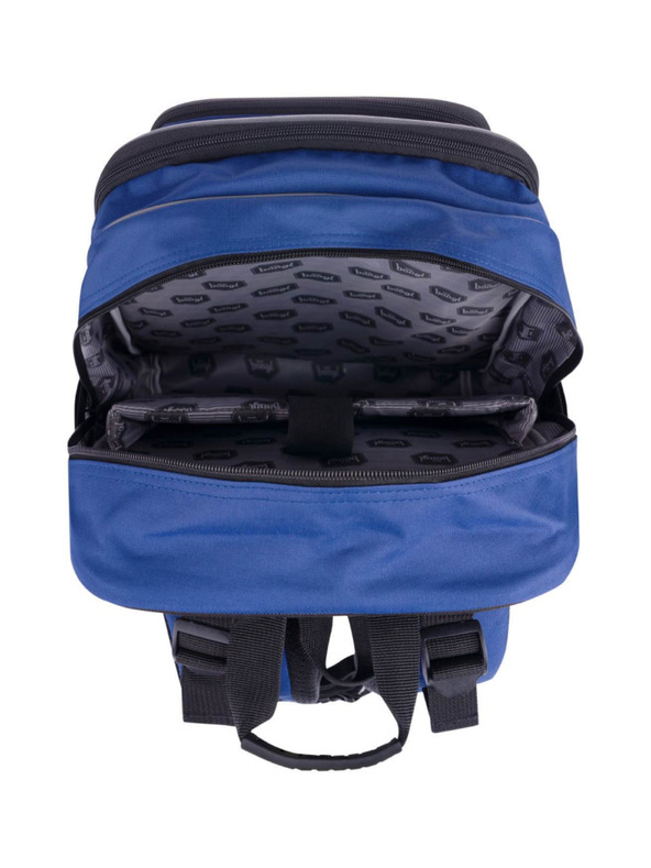 BAAGL  Синя училищна раница кубичен неон Baagl