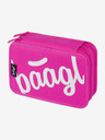BAAGL  Розов училищен моливник двуетажен лого розов Baagl