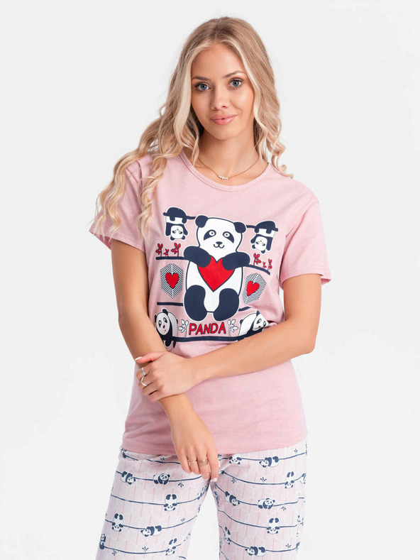 Edoti Дамска пижама - праскова EDOTI