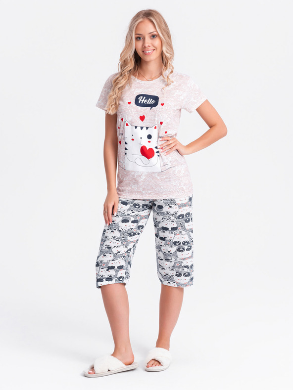 Edoti Дамска пижама - бежова EDOTI