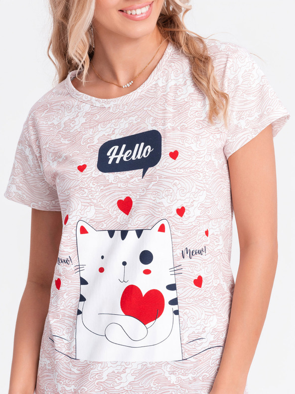 Edoti Дамска пижама - бежова EDOTI