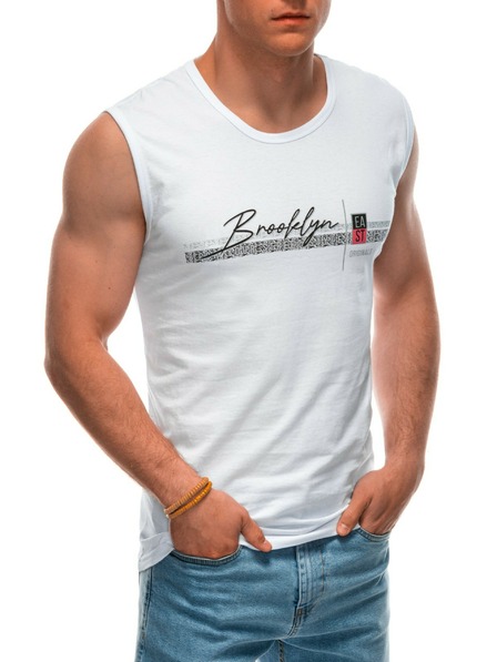 Edoti Мъжки боксерки с щампа - бели EDOTI